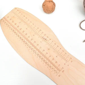 Foot measuring tool for sock knitting