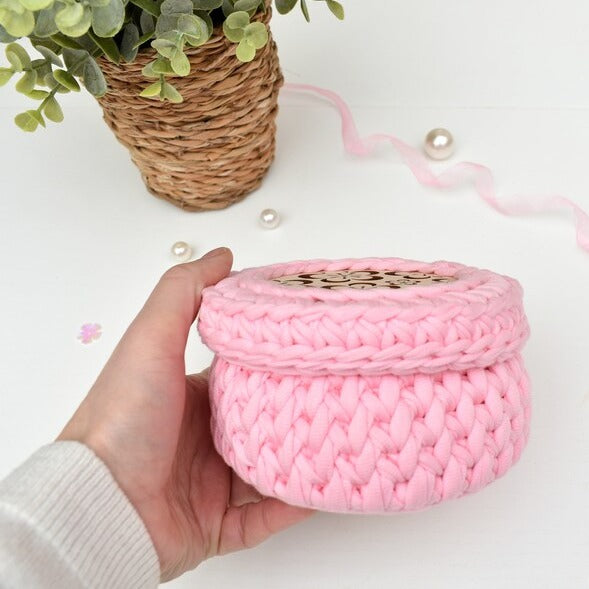 Crochet Basket Flower Power